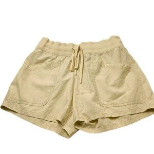 Calia Mid-Rise Pintuck 4" Relaxed Fit Short Sage Dune Size XL